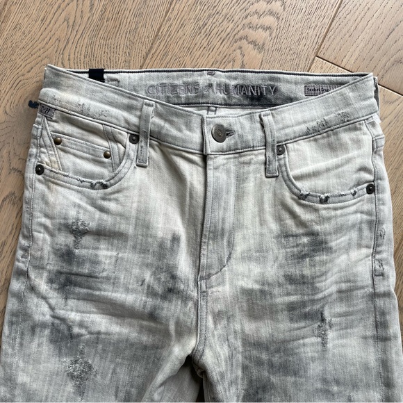 Citizens Of Humanity Rocket Crop High Rise Skinny 26 BNWT Fire Grey - Picture 7 of 11